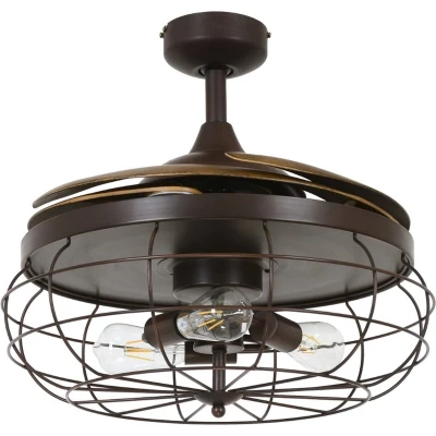 Afbeelding van Beacon Fanaway Industri plafondventilator bruin 122 cm