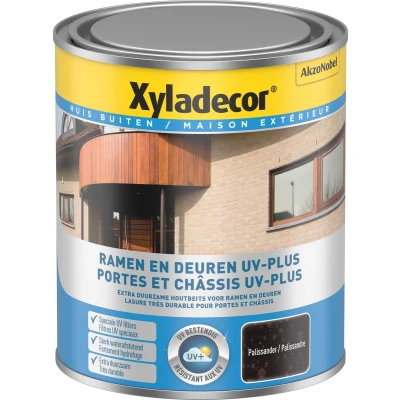 Afbeelding van Xyladecor beits ramen &amp; deuren UV plus 0,75l palissander
