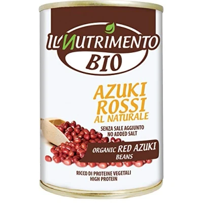 Afbeelding van IL NUTRIMENTO Azuki Natuurlijk rood zonder zout 12 x 400 g