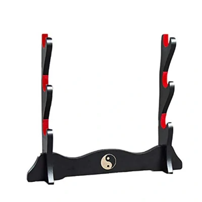 Afbeelding van Z fiber Katana Stand Samurai Display Rack Houder Japanse Zwaard All Tanto Sword Tai Chi, 3 Tier