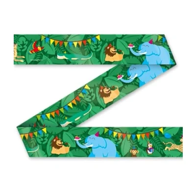 Afbeelding van Jungle Party Afzet Lint 12 mtr per stuk