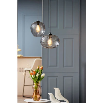 Afbeelding van Leitmotiv Hanglamp Glamour Sphere Grijs