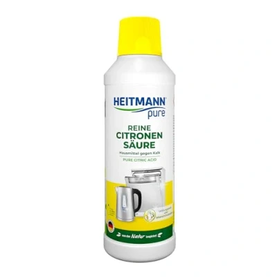 Afbeelding van HEITMANN pure Ontkalker Citroenzuur ontkalker, Natuurvriendelijk Schoonmaakmiddel voor Keuken &amp; Badkamer, vloeibaar, 1x 500 ml