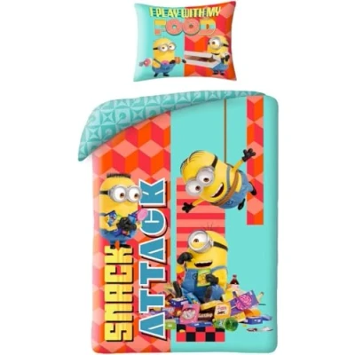 Afbeelding van Minions Dekbedovertrek Snack Attack 140 x 200 cm polyester