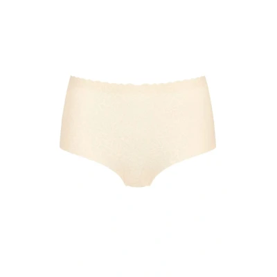 Afbeelding van Sloggi Women ZERO Feel Lace 2.0 High Waist (1 pack) dames slip beige Maat: S