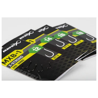 Afbeelding van Matrix Mxb 1 Barbed Eyed (Black Nickel) Haak 10 stuks Size 14