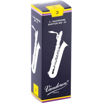 Image de Anches de saxophone baryton vandoren traditionnelles 3 sr243