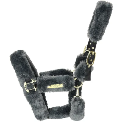 Afbeelding van Kentucky Horsewear Halster Wol Grijs Paard