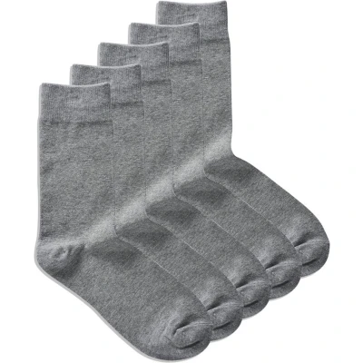 Afbeelding van Jack &amp; Jones Jacjens SOCK 5 PACK Sokken, Heren, Maat: One Size, Light grey melange