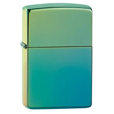 Afbeelding van Zippo 49191 Windbestendige aansteker met spiegelafwerking, blauwgroen citroengeel, Eén maat