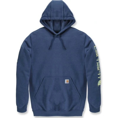 Afbeelding van Carhartt K288 Hoodie Heren Deep Ocean Heather L Blauw Truien &amp; Vesten