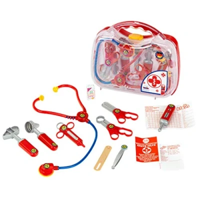 Afbeelding van Theo Klein 4395 dokterskoffer, robuust, transparant, met veel accessoires, speelgoed voor kinderen vanaf 3 jaar