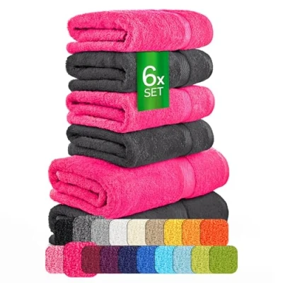 Afbeelding van Grote badhanddoek, verschillende maten en kleuren, 100% katoen, 550 g/m², strandhanddoek, washandje, theedoek
