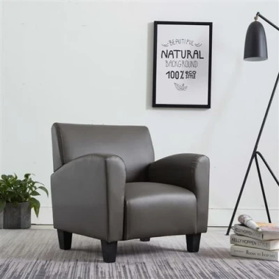 Image de vidaXL Chaise gris similicuir248619