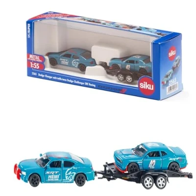 Afbeelding van Siku Dodge charger met Challenger SRT racing 1:55