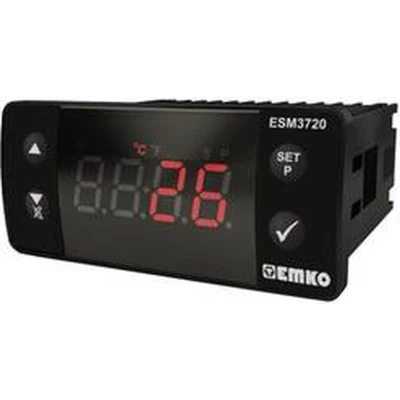 Afbeelding van Emko ESM 3720 Tweestanden en PID regelaar Temperatuurregelaar Pt100 50 tot 400 C Relais 16 A (l x b h) 65 76 35 mm