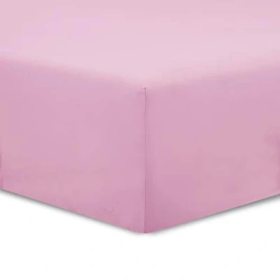 Afbeelding van VISION Lot de 2 Draps Housses 90 x 200 cm Coloris: Rose 100% Coton: 57 Fils 4 Coins élastiques Bonnet 30cm