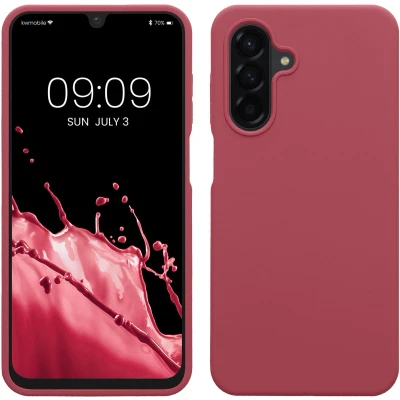 Afbeelding van kwmobile telefoonhoesje geschikt voor Samsung Galaxy A26 5G Hoesje met siliconen coating Smartphone case in donkerroze