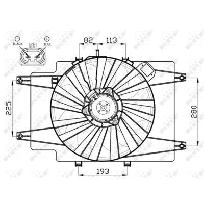 Afbeelding van Koelventilatorwiel NRF 47513