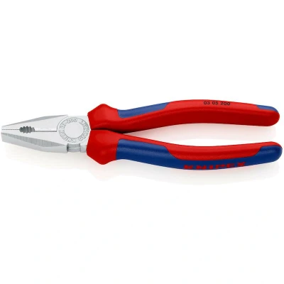 Image de KNIPEX 03 05 200 pince combinée avec poignées multi composants chromées mm