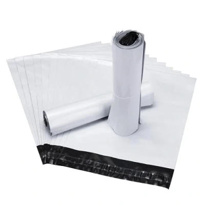 Afbeelding van Carehabi 100 stuks plastic verzendenveloppen, 25 x 36 cm, pakketverpakking, water en stofdicht, verzendtas, vintage, verpakking, kleding, luchtdichte zakken, stickers