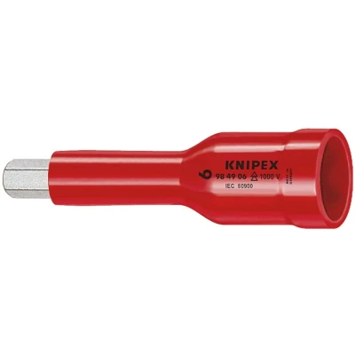 Afbeelding van Knipex 984906 VDE Dop voor ratel met binnenvierkant 1/2&quot; 6mm