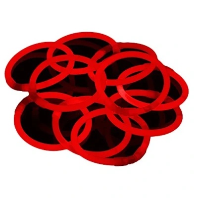 Afbeelding van Glowhouse Hoogwaardige fluorescerende armbanden, rood, 100 stuks