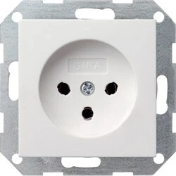 Afbeelding van Gira Systeem 55 HNA Wandcontactdoos zuiver