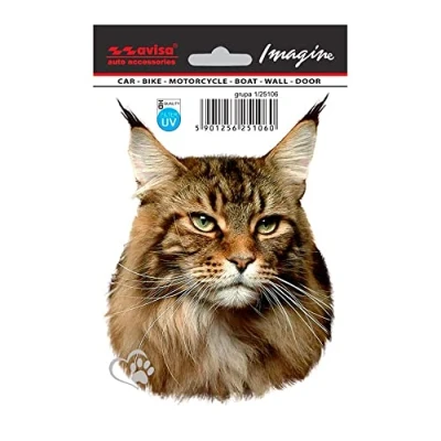 Afbeelding van Avisa AutoTattoo Maine Coon sticker, 11 x 14,5 cm