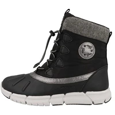 Afbeelding van Geox J Flexyper Girl B Meisjeslaarzen, zwart.