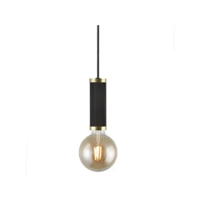 Afbeelding van Nordlux Galloway hanglamp pendellamp Ø 5,5 cm E27 zwart