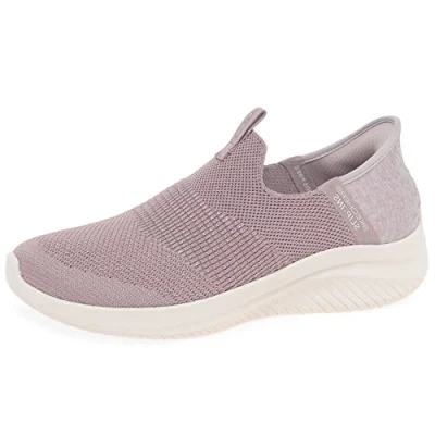 Image de Skechers Ultra Flex 3.0 Femme Basket Sneaker, Mauve Knit Trim Jersey, 40 EU