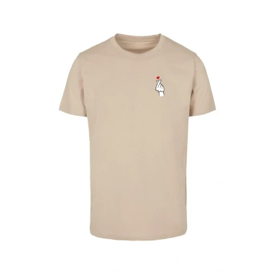 Afbeelding van Mister Tee LOVE SIGN Tshirt print, Heren, Maat: 4XL, Sand