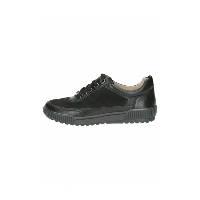 Afbeelding van Caprice Lage damessneakers, zwart, maat 38 EU, zwart/comb, Zwart/kam