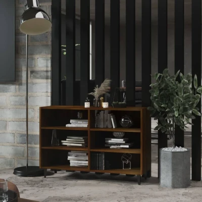 Afbeelding van Dressoir 103,5x35x70 cm bewerkt hout bruin eikenkleur