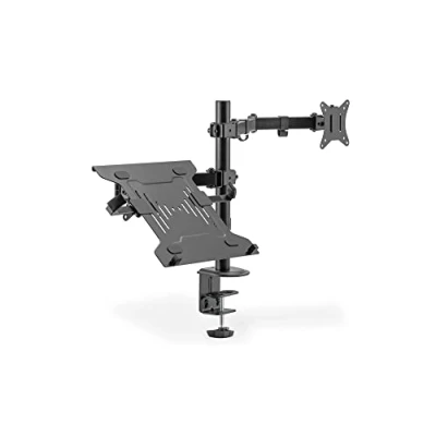 Afbeelding van Digitus DA 90436 Monitorbeugel 1 voudig 5,1 cm (2) 304,8 (120) Zwart Uittrekbaar, Draaibaar, In hoogte verstelbaar, Kantelbaar, Kantelbaar en roteerbaar,