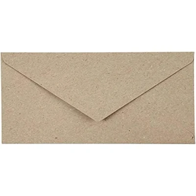 Afbeelding van Gerecyclede Enveloppen, C6 11,5x16 cm, 120 gr, 50 stuks, naturel