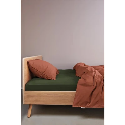 Afbeelding van Beddinghouse Topper Hoeslaken Jersey Dark Green 160 x 200/220