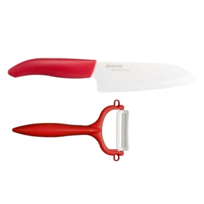 Image de KYOCERA GIFT SET GR COUTEAU DU CHEF : 1 FK 140 WH + EPLUCHEUR CP 10 NGR VERT