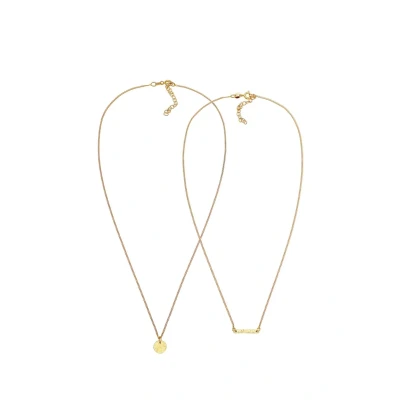 Afbeelding van Elli 2 PACK Vintage Ketting goldcoloured, Dames, Maat: 40, Gold coloured