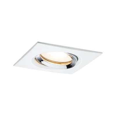 Afbeelding van Paulmann Nova Inbouwlamp voor badkamer Halogeen GU10, GU5.3 35 W IP65 Wit (mat), Chroom