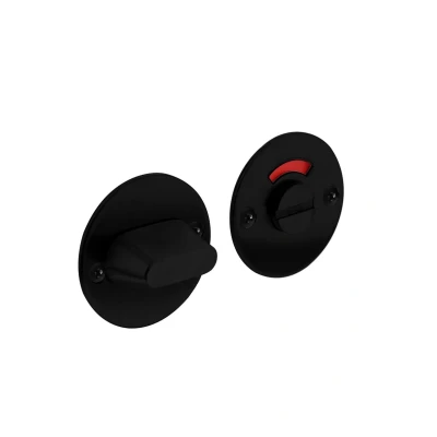 Afbeelding van Intersteel Toiletgarnituur RVS Zwart 8mm Ø50X2mm