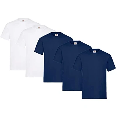 Afbeelding van Fruit of the Loom Set van 5 T shirts voor heren
