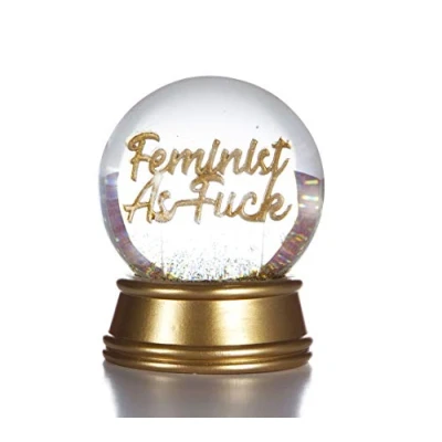 Afbeelding van Boxer Gifts Glitter sneeuwbal grappig kerst en verjaardagscadeau voor haar goud 1