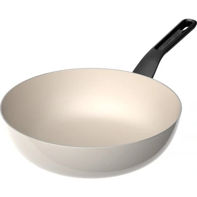 Afbeelding van LEO Wok antikleef Glints Spirit Ø 28cm Wit PFAS vrij