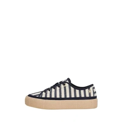 Afbeelding van Tommy Hilfiger Ithaca Sneakers laag, Dames, Maat: 39, Blue/white Textiel