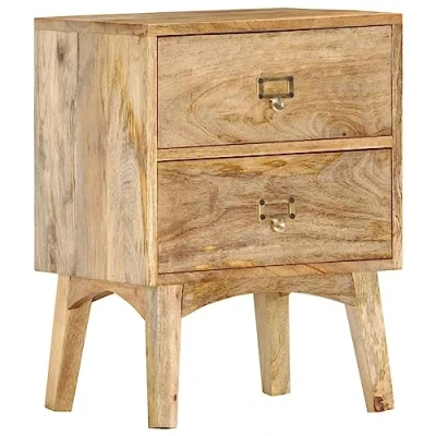 Afbeelding van Nachtkastje 40x35x55 cm massief mangohout