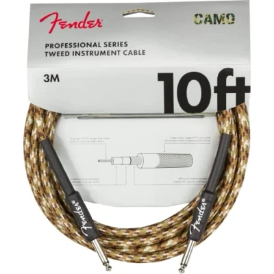 Afbeelding van Fender® Professionele instrumentenkabel uit de serie Desert Camo rechte jack 3 m