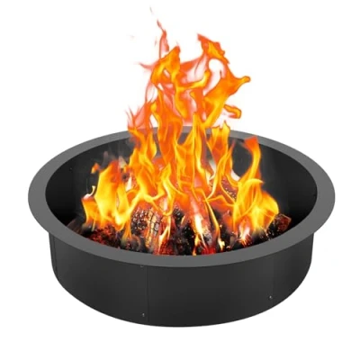 Image de VEVOR Anneau de foyer feu camp rond avec revêtement acier extérieur 889 mm