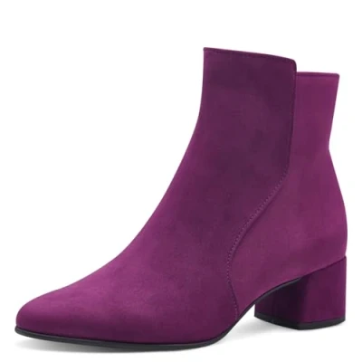 Afbeelding van Marco Tozzi Korte laarzen, Dames, Maat: 38, Grape Schoenen